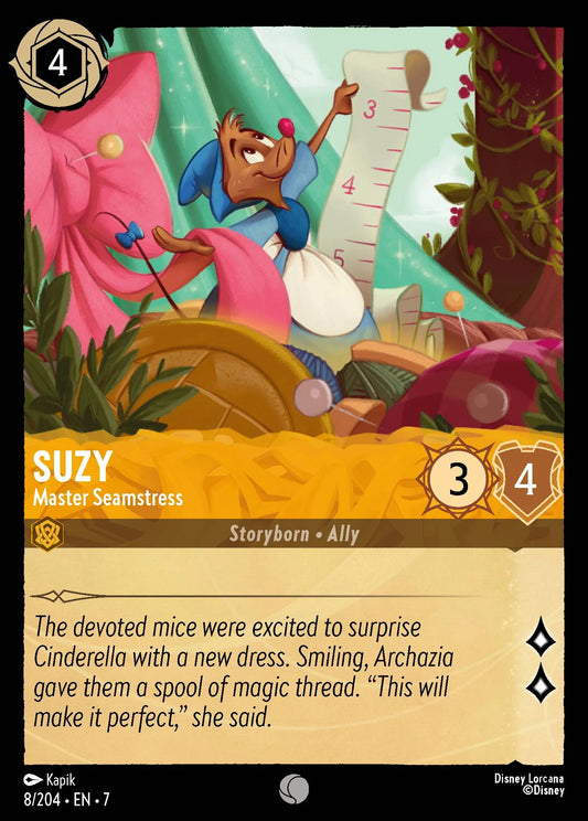 (008/204) Lorcana Archazia's Island Single: Suzy - Master Seamstress  Common