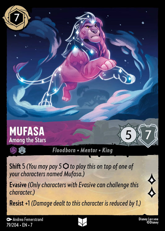 (079/204) Lorcana Archazia's Island Single: Mufasa - Among the Stars  Uncommon