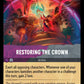 (083/204) Lorcana Archazia's Island Single: Restoring the Crown  Rare