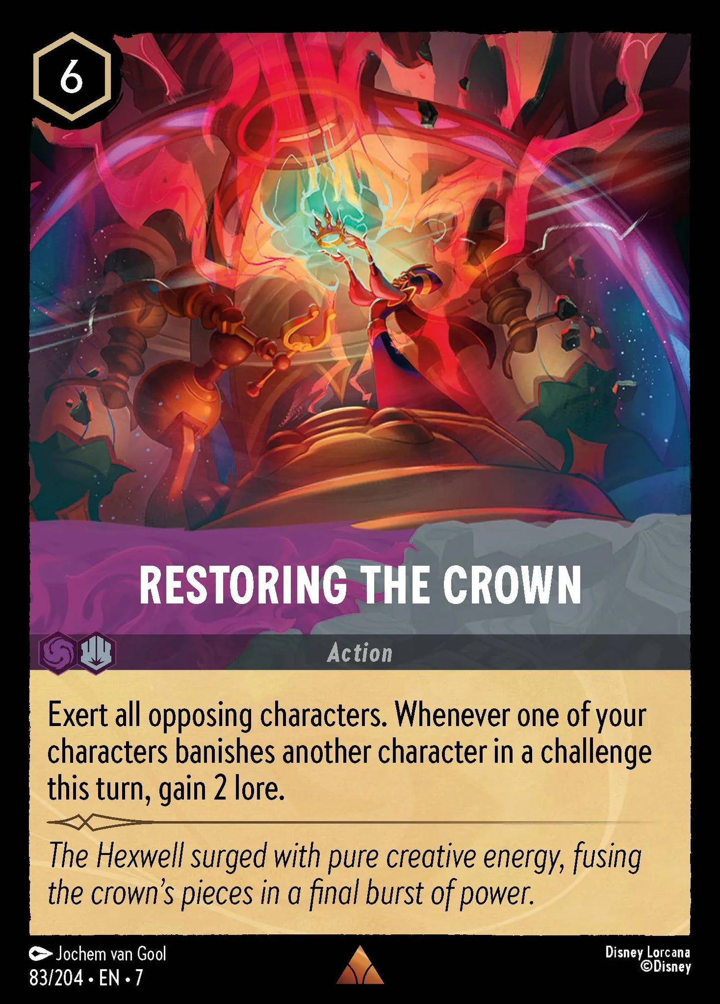 (083/204) Lorcana Archazia's Island Single: Restoring the Crown Holo Rare