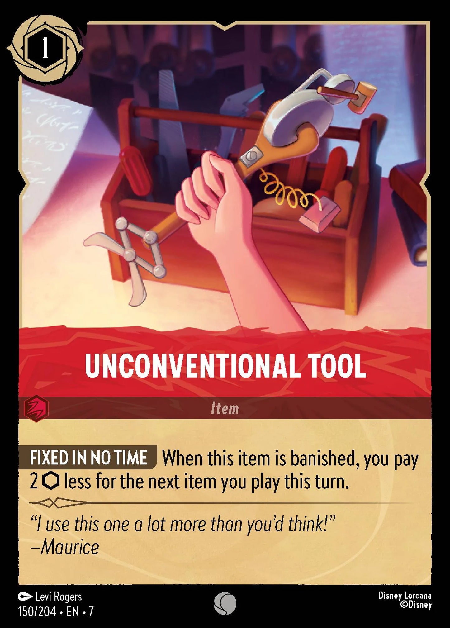 (150/204) Lorcana Archazia's Island Single: Unconventional Tool  Common