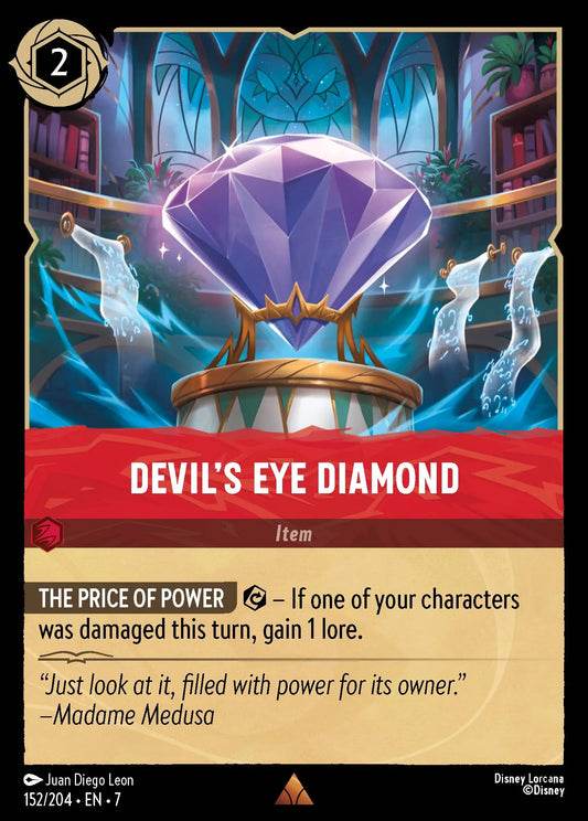 (152/204) Lorcana Archazia's Island Single: Devil's Eye Diamond (V.1)  Rare