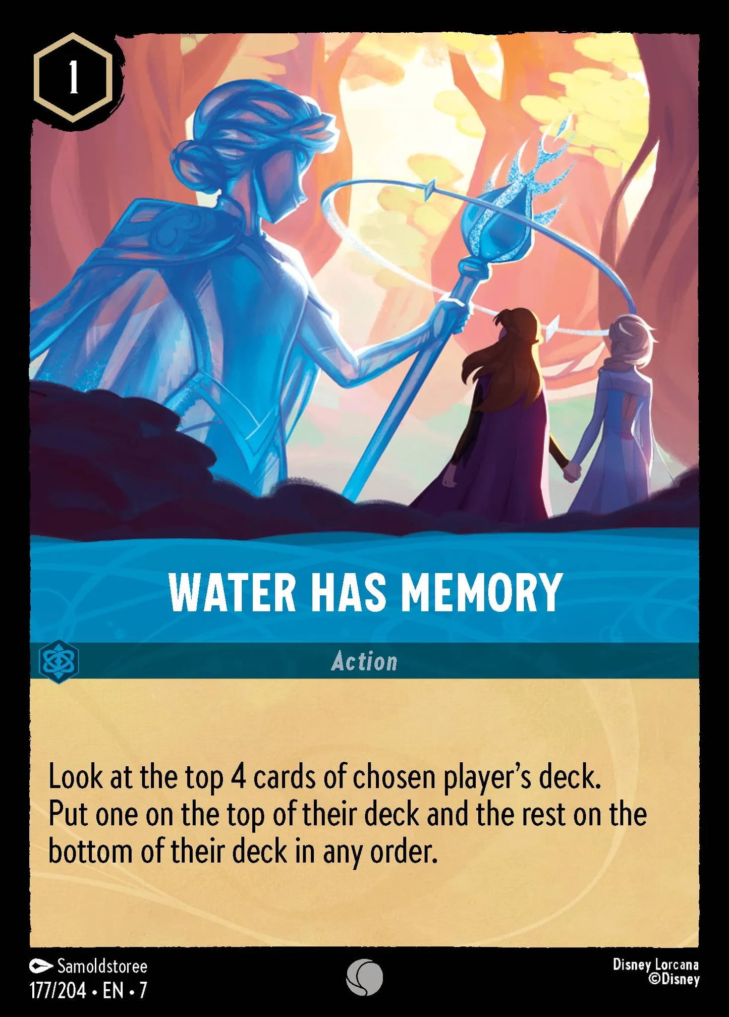 (177/204) Lorcana Archazia's Island Single: Water Has Memory  Common