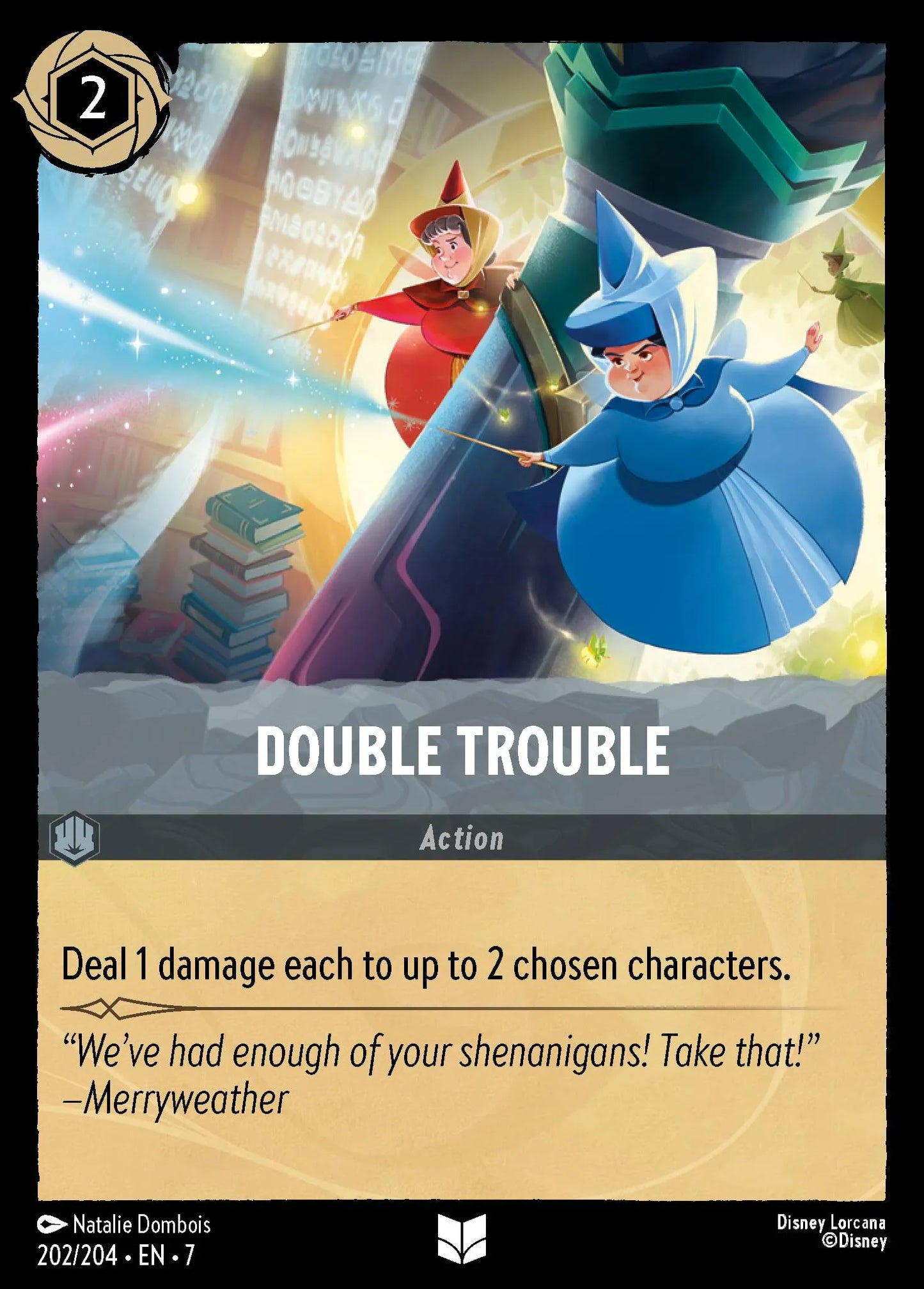 (202/204) Lorcana Archazia's Island Single: Double Trouble  Uncommon