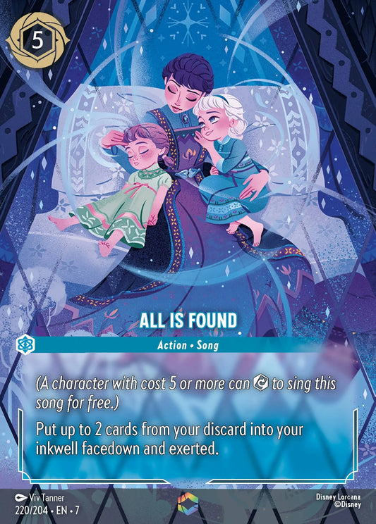 (220/204) Lorcana Archazia's Island Single: All Is Found (V.2) Holo Enchanted