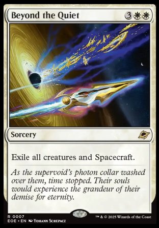 (007) Magic The Gathering Edge of Eternities: Promos Single: Beyond the Quiet (V.2)  Rare