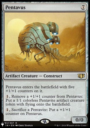 (261) Magic The Gathering The List Single: Pentavus  Rare