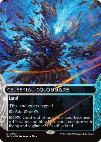 (007) Magic The Gathering Stellar Sights Single: Celestial Colonnade (V.1)  Rare