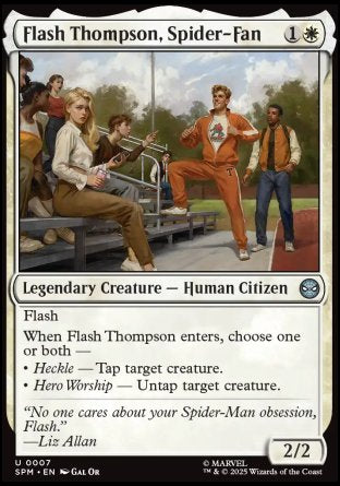 (007) Magic The Gathering Magic: The Gathering | Marvel's Spider-Man Single: Flash Thompson, Spider-Fan  Uncommon