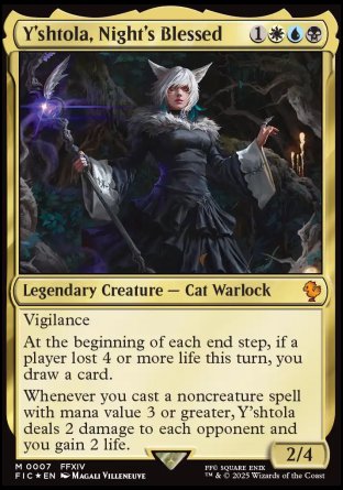(007) Magic The Gathering Commander: Magic: The Gathering - FINAL FANTASY Single: Y'shtola, Night's Blessed Holo Mythic