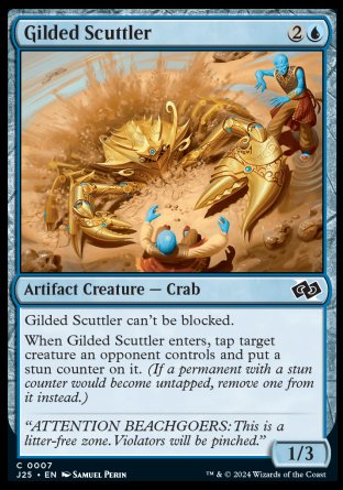 (007) Magic The Gathering Foundations Jumpstart Single: Gilded Scuttler  Common