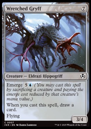 (007) Magic The Gathering Innistrad Remastered Single: Wretched Gryff  Common