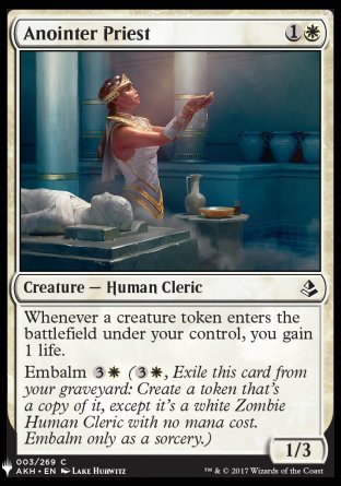 (003) Magic The Gathering The List Single: Anointer Priest  Common