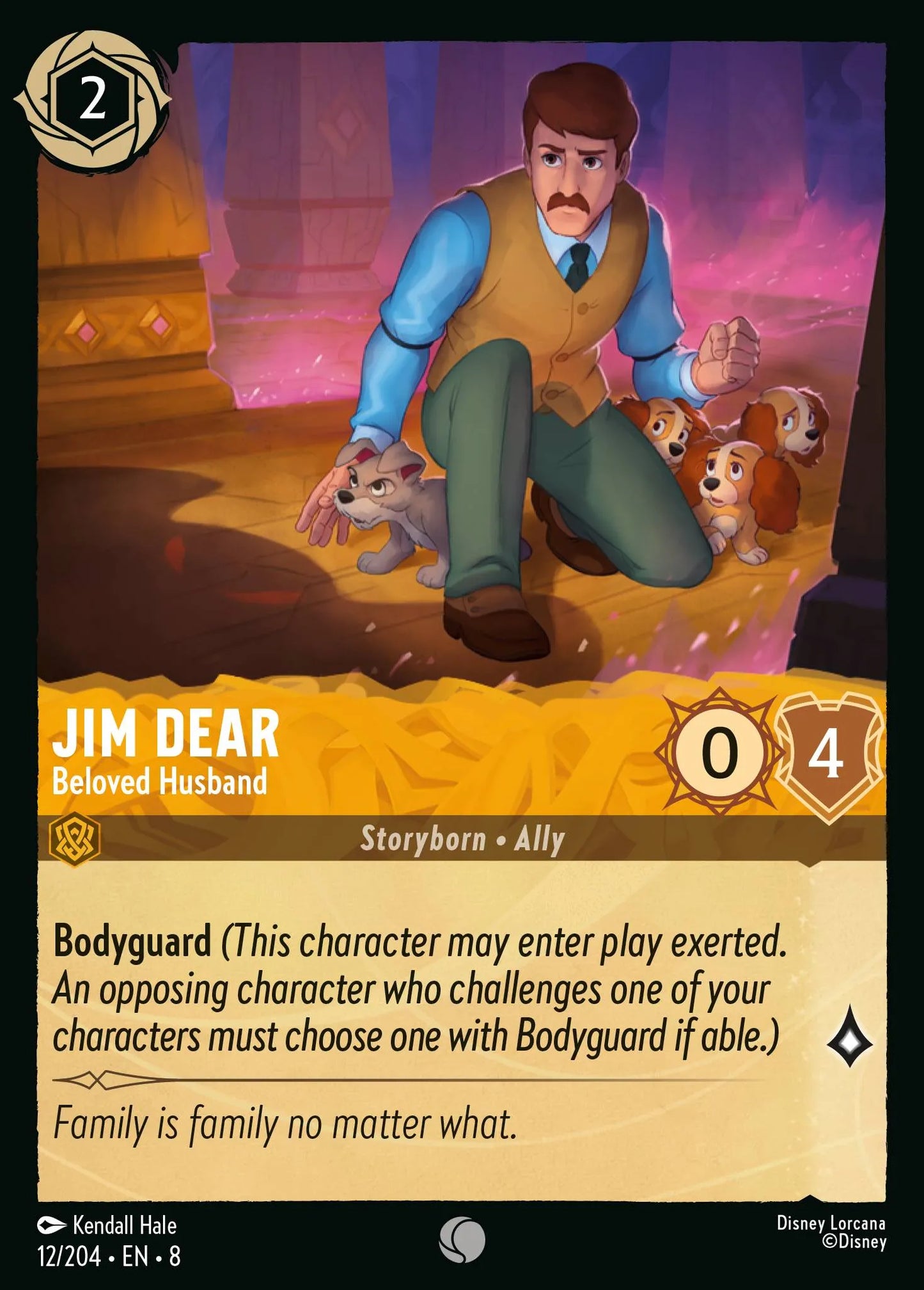 (012/204) Lorcana Reign of Jafar Single: Jim Dear - Beloved Husband  Common