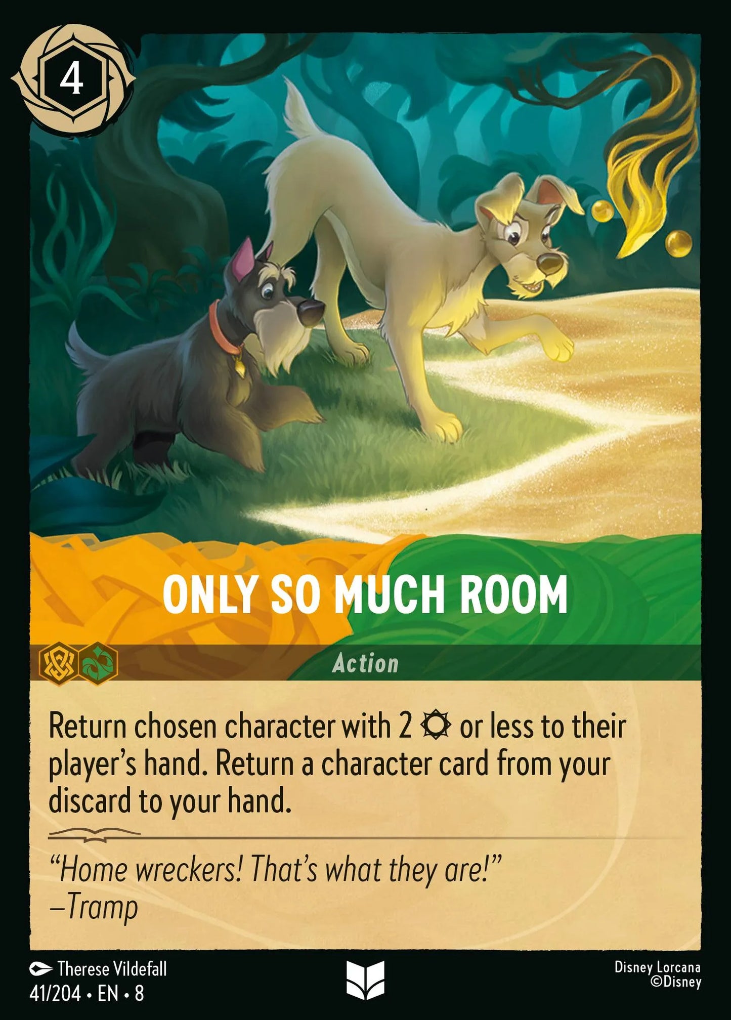 (041/204) Lorcana Reign of Jafar Single: Only So Much Room Holo Uncommon