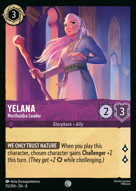 (055/204) Lorcana Reign of Jafar Single: Yelana - Northuldra Leader Holo Common