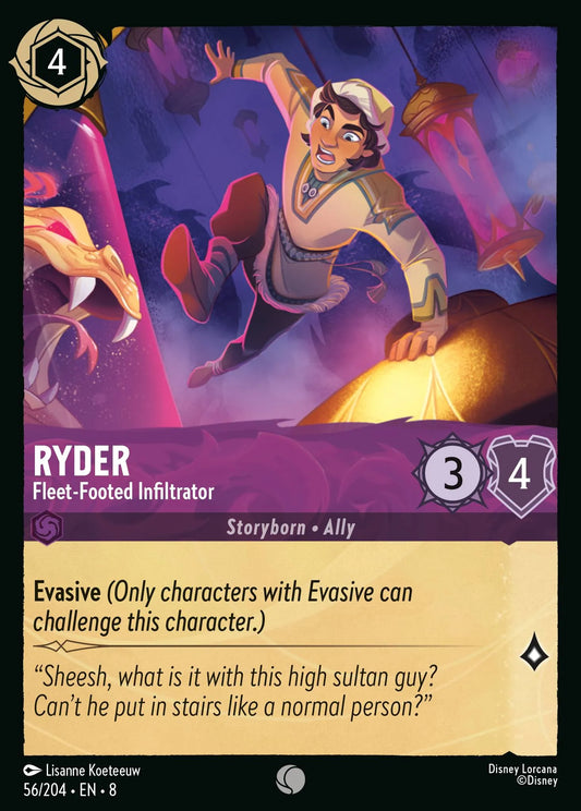 (056/204) Lorcana Reign of Jafar Single: Ryder - Fleet-Footed Infiltrator  Common