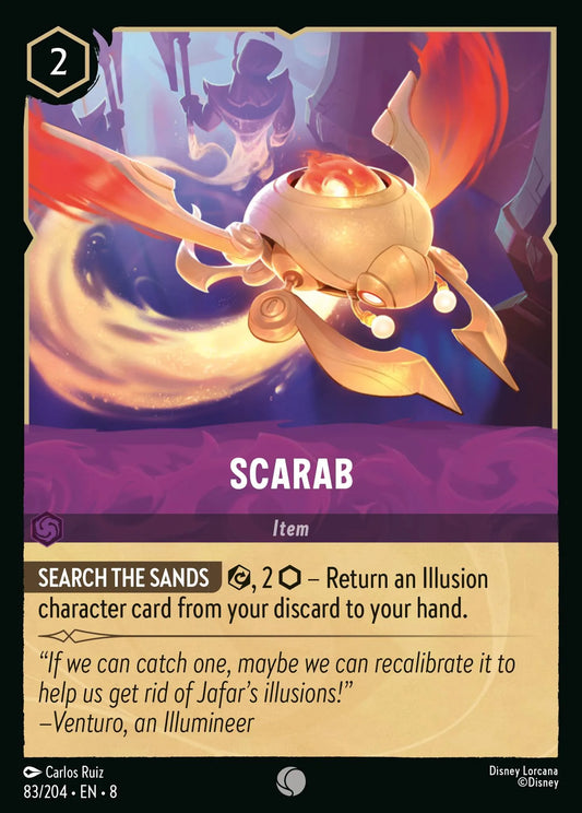 (083/204) Lorcana Reign of Jafar Single: Scarab Holo Common