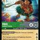 (110/204) Lorcana Reign of Jafar Single: Maui - Stubborn Trickster  Super Rare