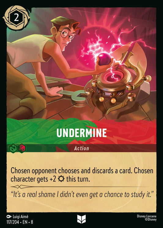 (117/204) Lorcana Reign of Jafar Single: Undermine Holo Uncommon