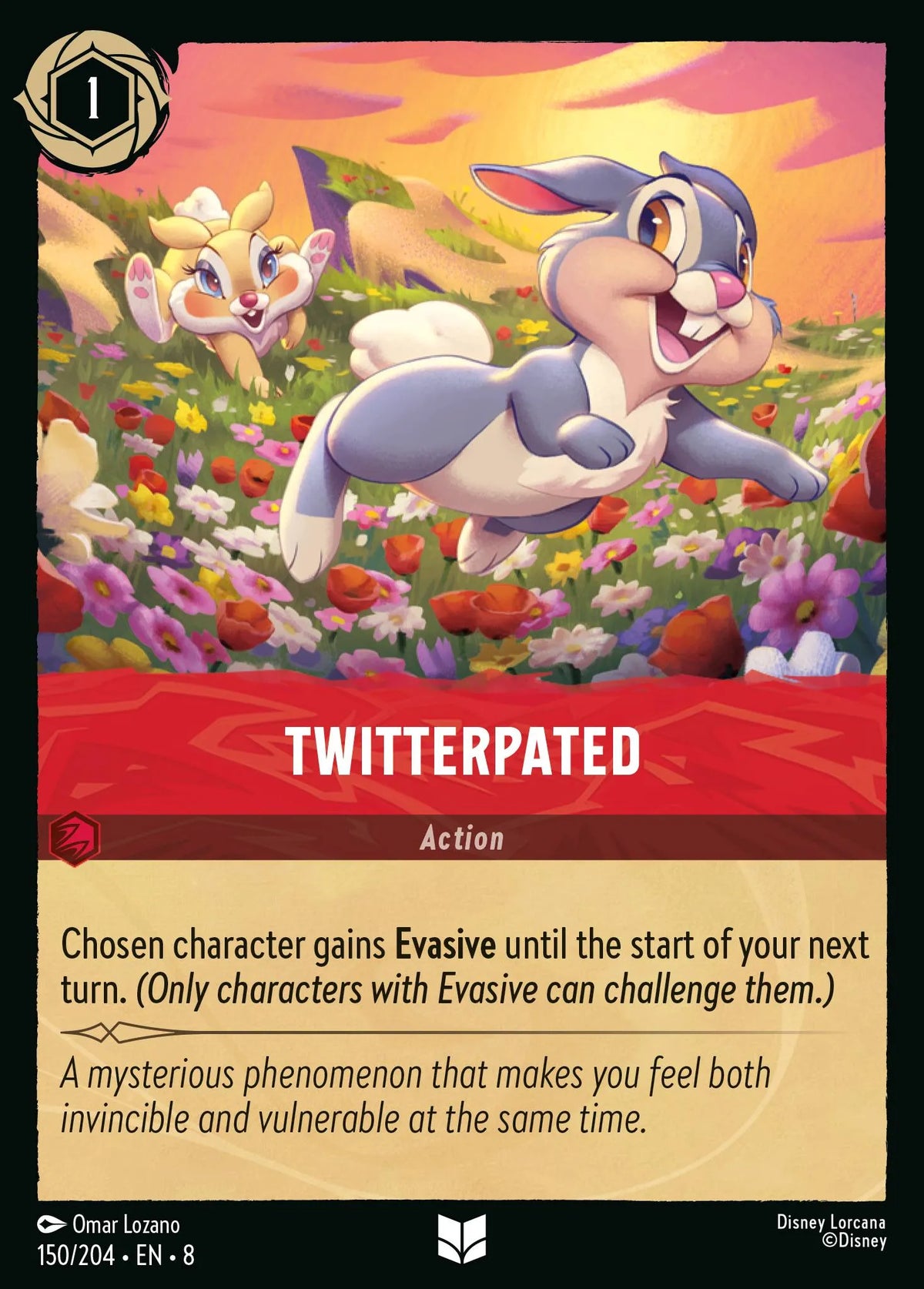 (150/204) Lorcana Reign of Jafar Single: Twitterpated  Uncommon