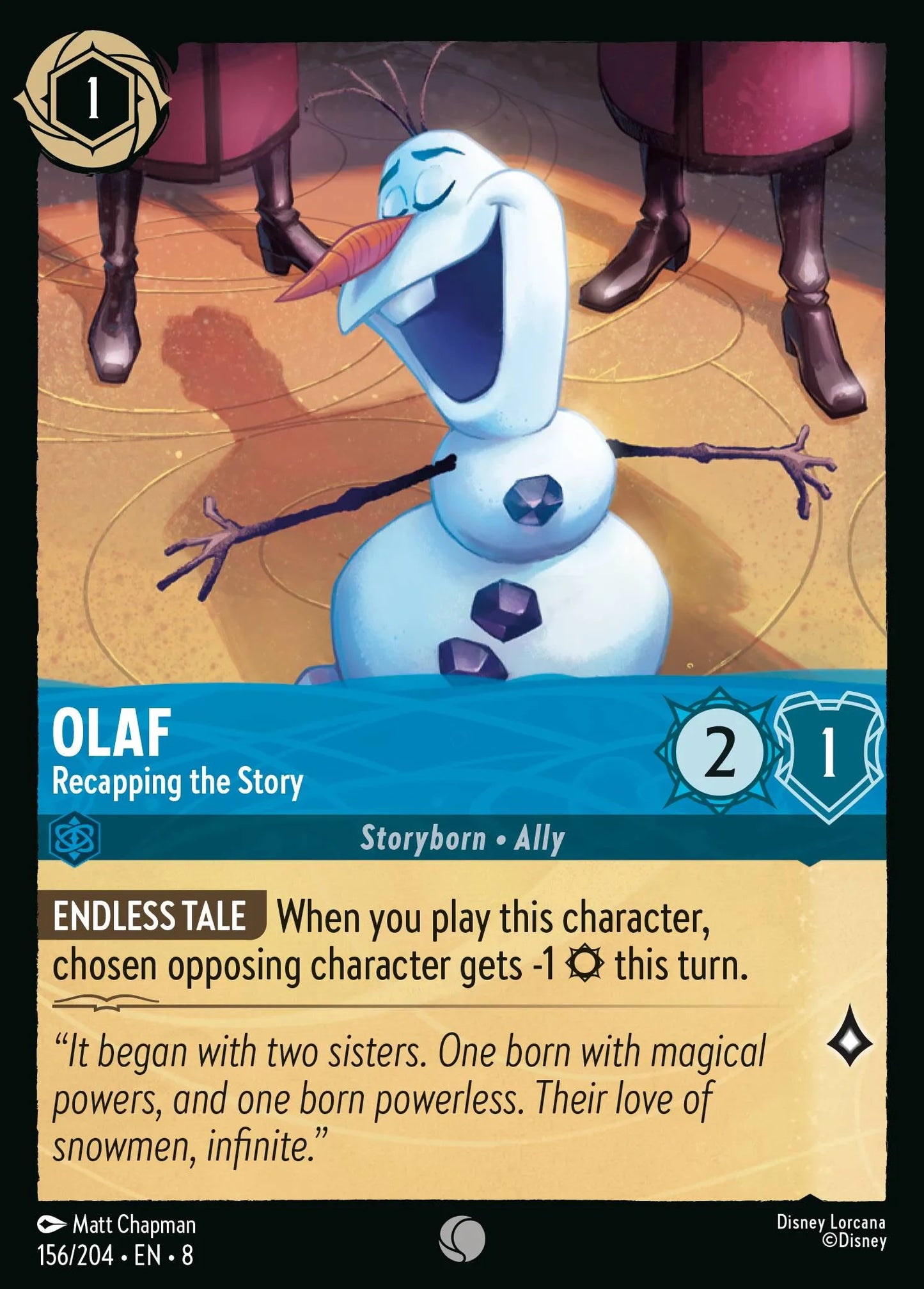 (156/204) Lorcana Reign of Jafar Single: Olaf - Recapping the Story  Common