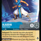 (170/204) Lorcana Reign of Jafar Single: Aladdin - Vigilant Guard Holo Rare