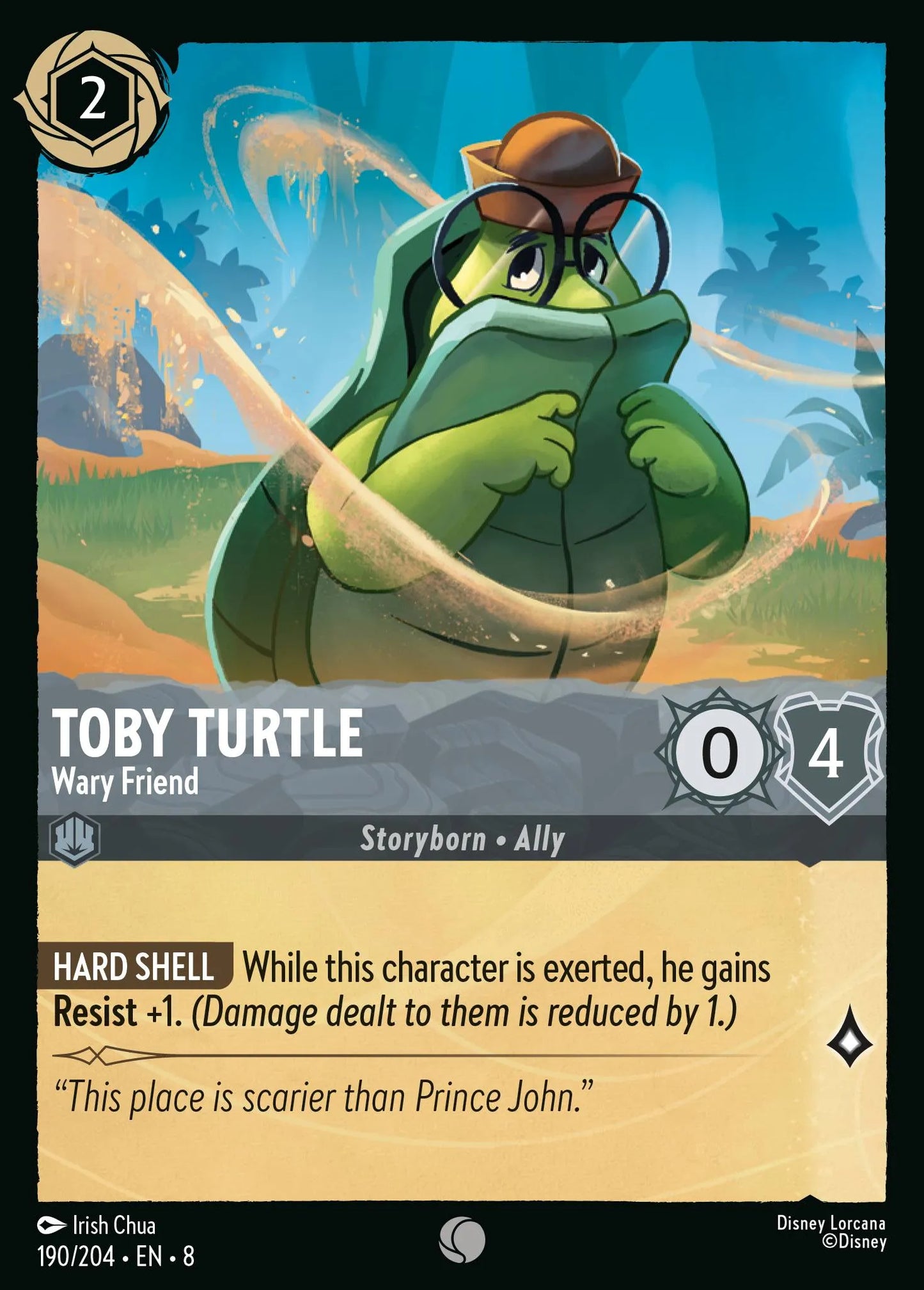(190/204) Lorcana Reign of Jafar Single: Toby Turtle - Wary Friend  Common