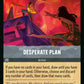 (201/204) Lorcana Reign of Jafar Single: Desperate Plan (V.1) Holo Rare