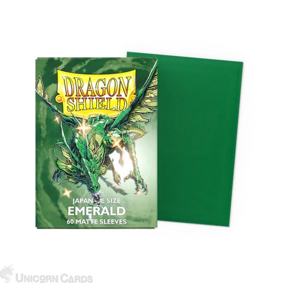 Dragon Shield - Matte Japanese Size Sleeves 60pk - Emerald