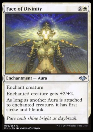(008/254) Magic The Gathering Modern Horizons Single: Face of Divinity  Uncommon