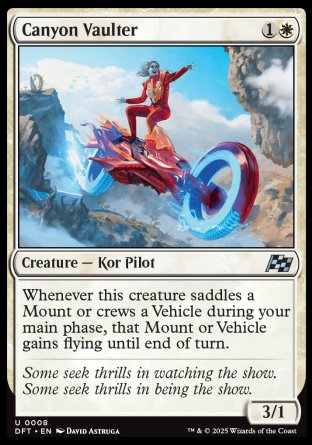 (008) Magic The Gathering Aetherdrift Single: Canyon Vaulter Holo Uncommon
