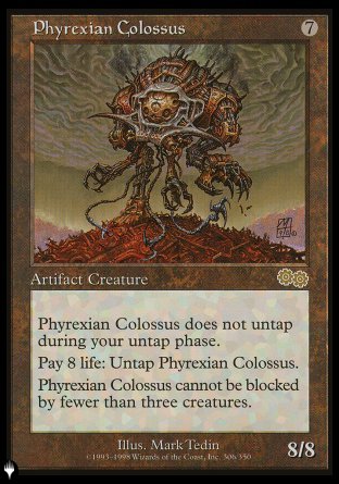 (305) Magic The Gathering The List Single: Phyrexian Colossus  Rare