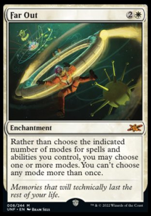 (008) Magic The Gathering Unfinity Single: Far Out Holo Mythic