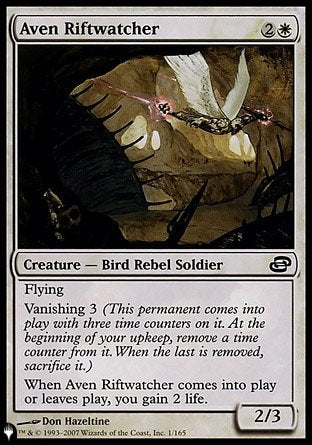 (001) Magic The Gathering The List Single: Aven Riftwatcher  Common