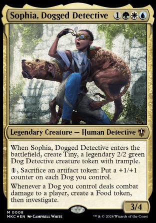 (008) Magic The Gathering Commander: Murders at Karlov Manor Single: Sophia, Dogged Detective  Mythic