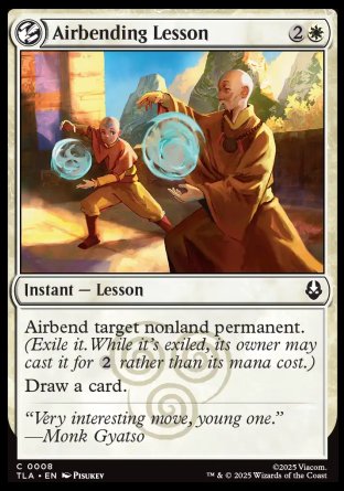 (008) Magic The Gathering Magic: The Gathering | Avatar: The Last Airbender Single: Airbending Lesson  Common