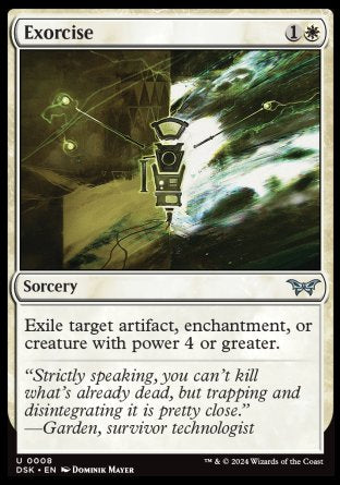 (008) Magic The Gathering Duskmourn: House of Horror Single: Exorcise Holo Uncommon