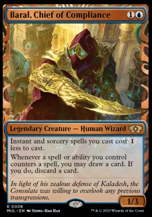 (008) Magic The Gathering Multiverse Legends Single: Baral, Chief of Compliance (V.1)  Rare