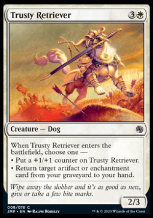 (008) Magic The Gathering Jumpstart Single: Trusty Retriever  Common