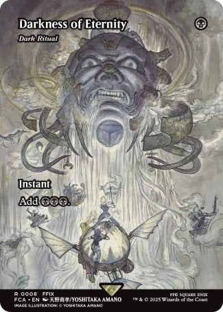 (008) Magic The Gathering Magic: The Gathering - FINAL FANTASY Through the Ages Single: Dark Ritual  Rare