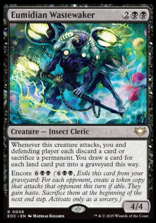 (008) Magic The Gathering Commander: Edge of Eternities Single: Eumidian Wastewaker  Rare