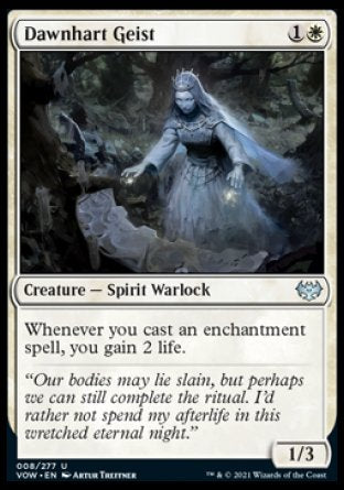 (008) Magic The Gathering Innistrad: Crimson Vow Single: Dawnhart Geist  Uncommon