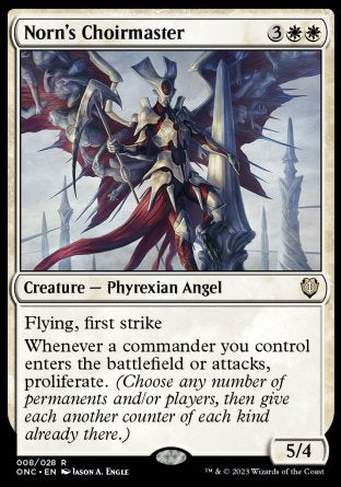 (008) Magic The Gathering Commander: Phyrexia: All Will Be One Single: Norn's Choirmaster  Rare