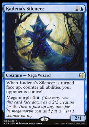 (008) Magic The Gathering Commander 2019 Single: Kadena's Silencer  Rare