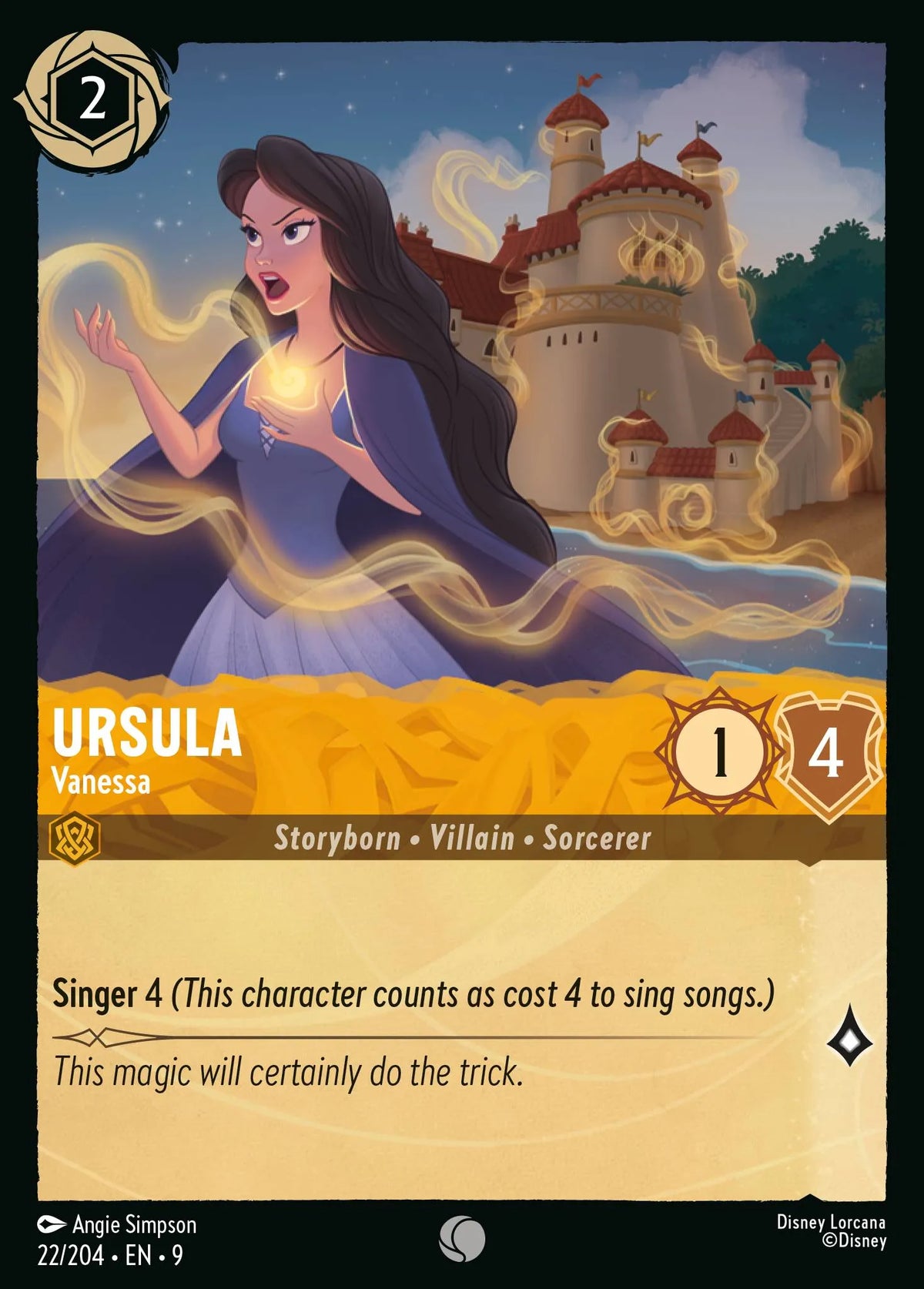 (022/204) Lorcana Fabled Single: Ursula - Vanessa  Common