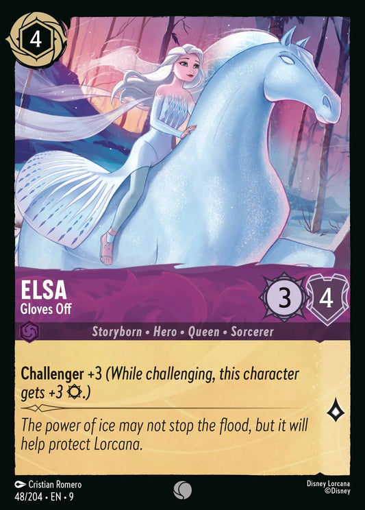 (048/204) Lorcana Fabled Single: Elsa - Gloves Off Holo Common