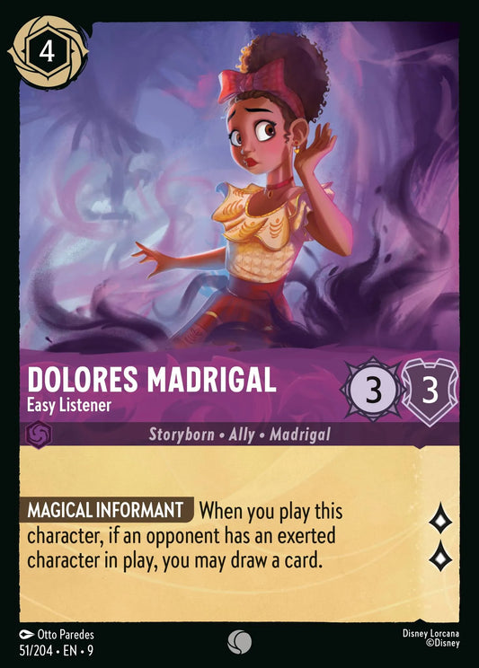 (051/204) Lorcana Fabled Single: Dolores Madrigal - Easy Listener  Common