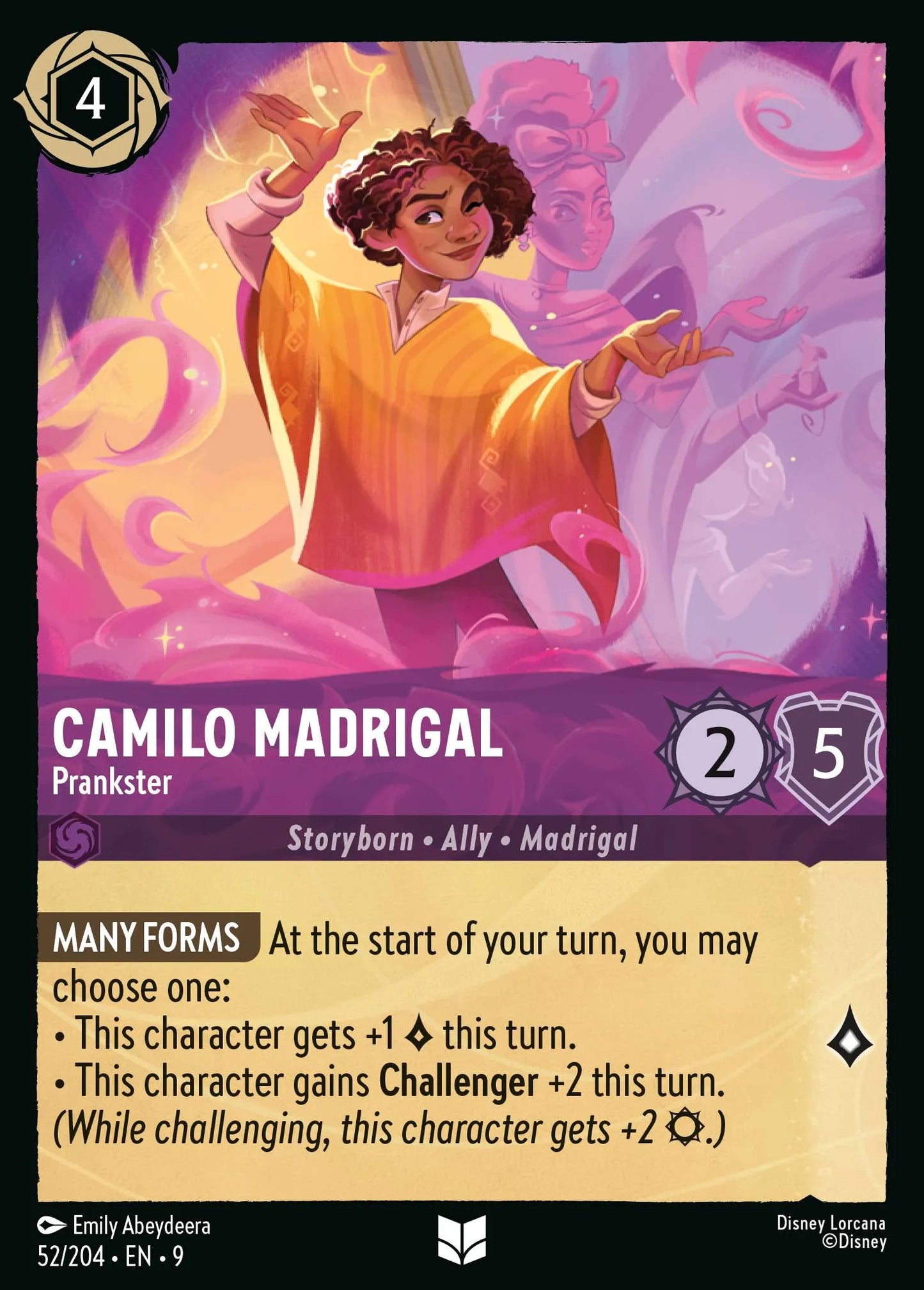 (052/204) Lorcana Fabled Single: Camilo Madrigal - Prankster  Uncommon