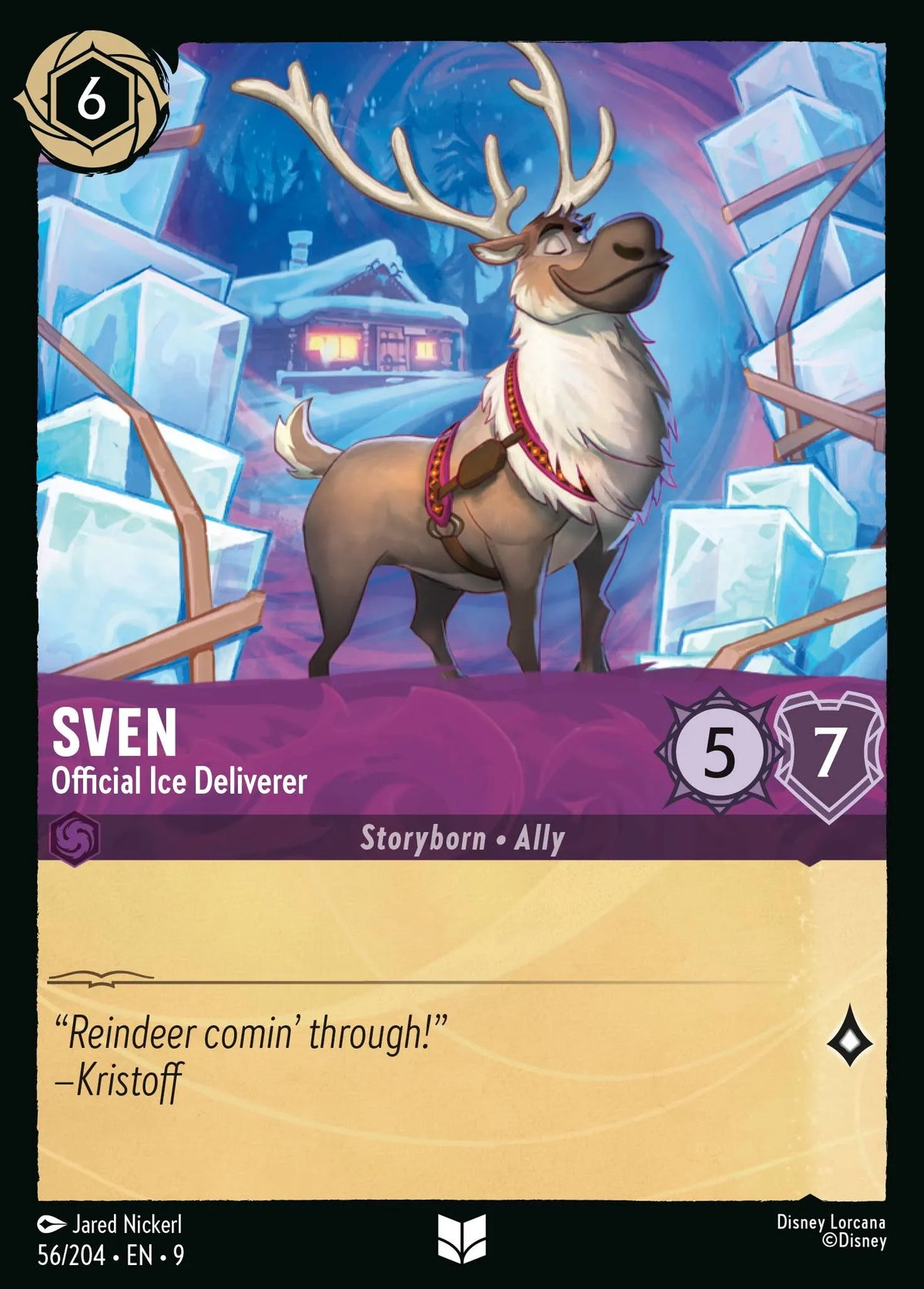 (056/204) Lorcana Fabled Single: Sven - Official Ice Deliverer  Uncommon